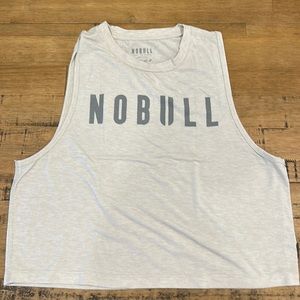NoBull cream cropped tank (S)